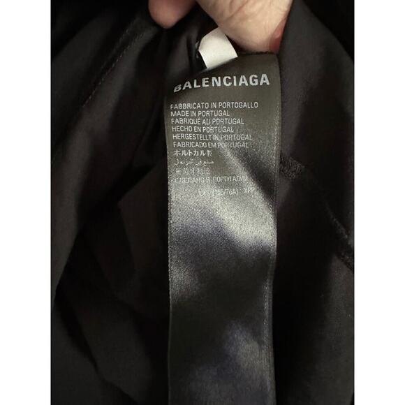 BALENCIAGA Oversized Baggy Distressed Printed Tee Free Styling Tips Hotline NWT - Picture 11 of 11